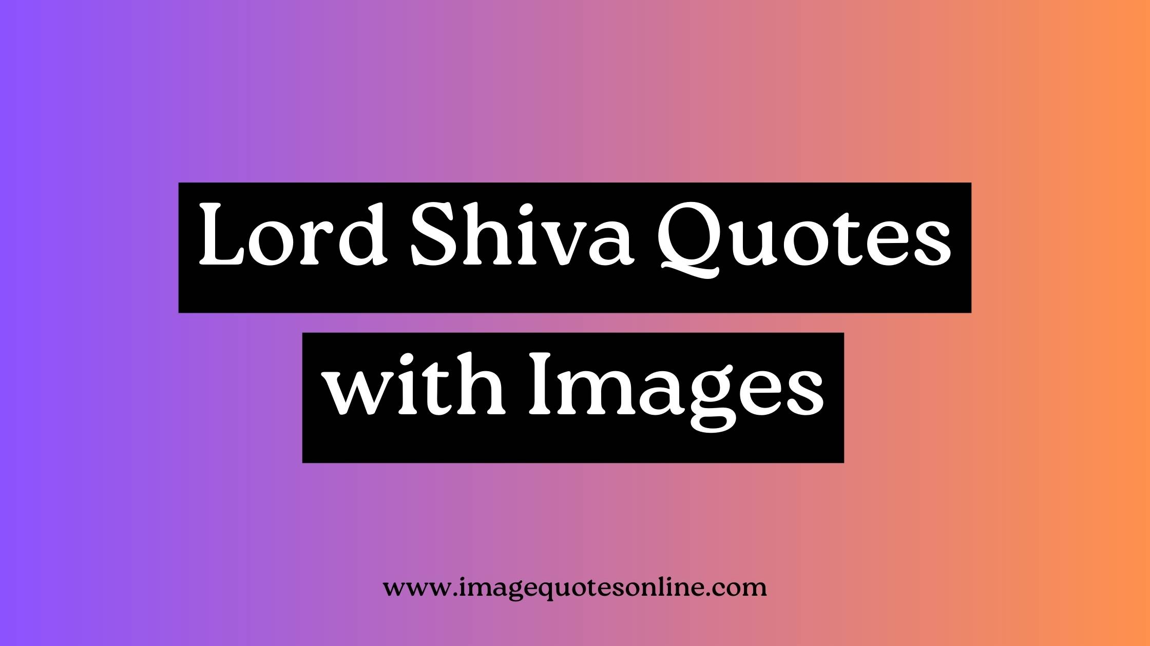lord shiva quotes images